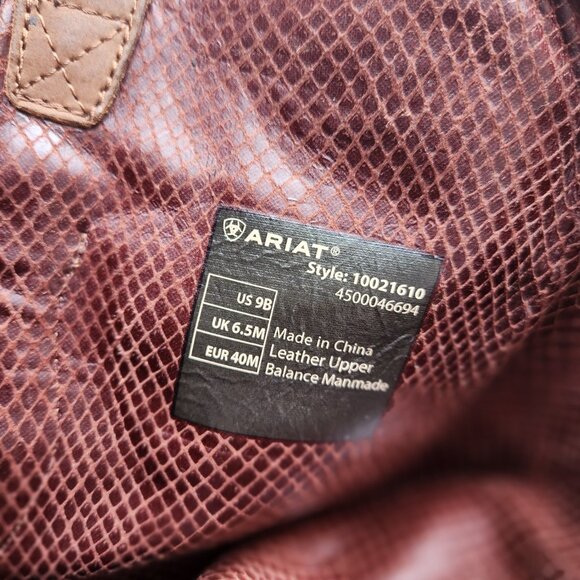 Ariat Side Zip Brown Tall Boots Women (9B) - Picture 16 of 16